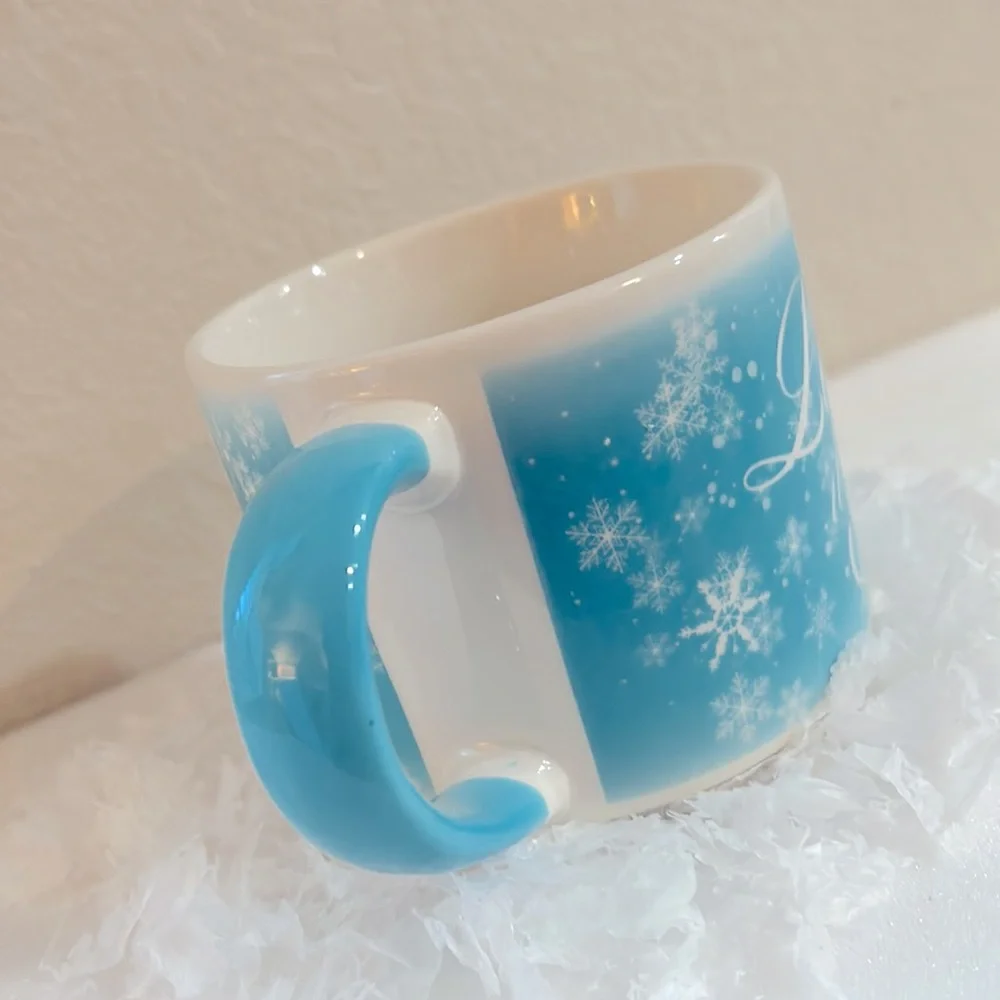 Let it Snow large coffee hot cocoa mug Frozen Elsa winter